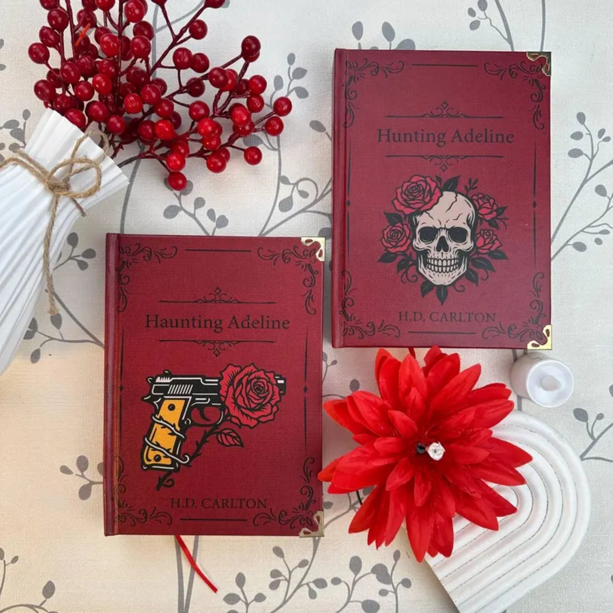 Haunting Adeline Hardcover Journal – Gothic Skull & Rose Cover, Dark Romance Inspired Notebook, Collector’s Edition