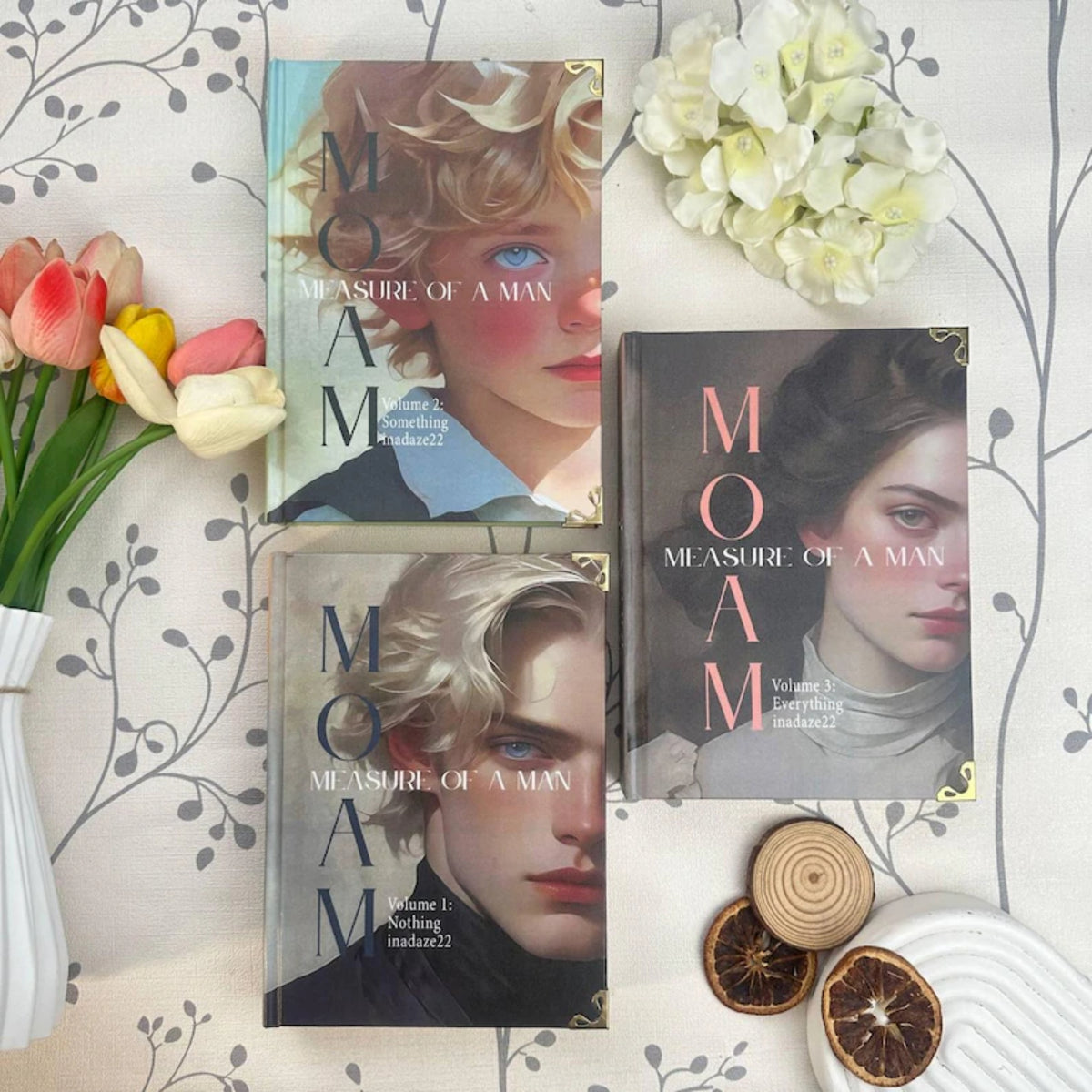 Measure of a Man Book Set – Vol. 1–3 Hardcover Series Collection, Aesthetic YA Romance Drama Fiction Bundle, Collector Edition Novel Set