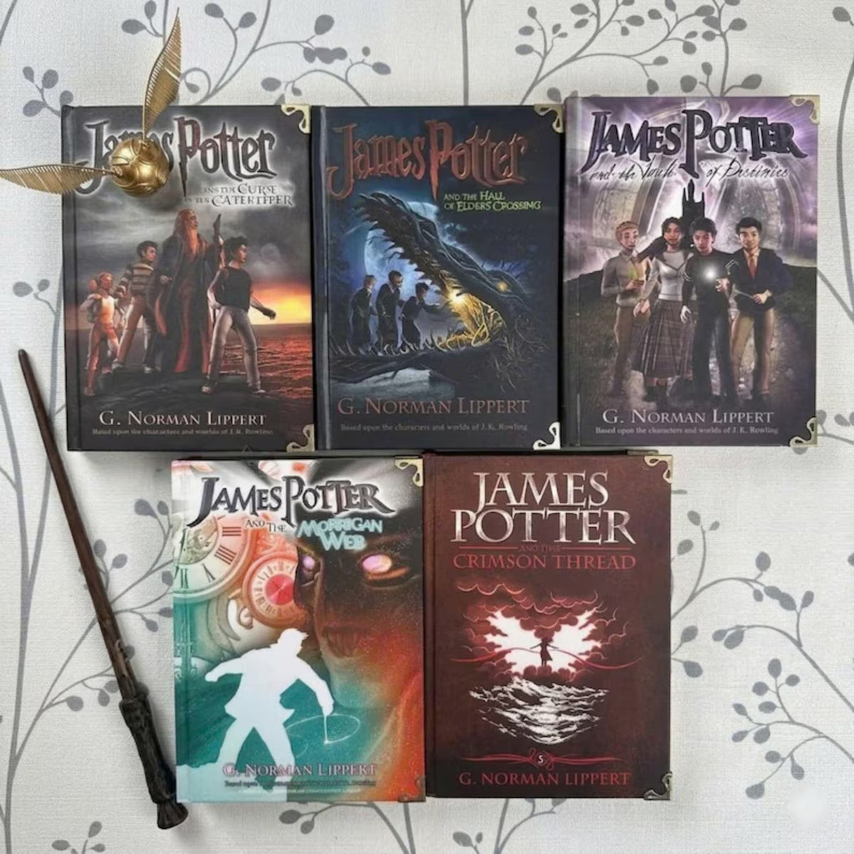 James Potter Fanfiction Hardcover Book Set – Magical Dark Academia Fantasy Series Collection, Adventure & Time Magic Collector Edition Bundle