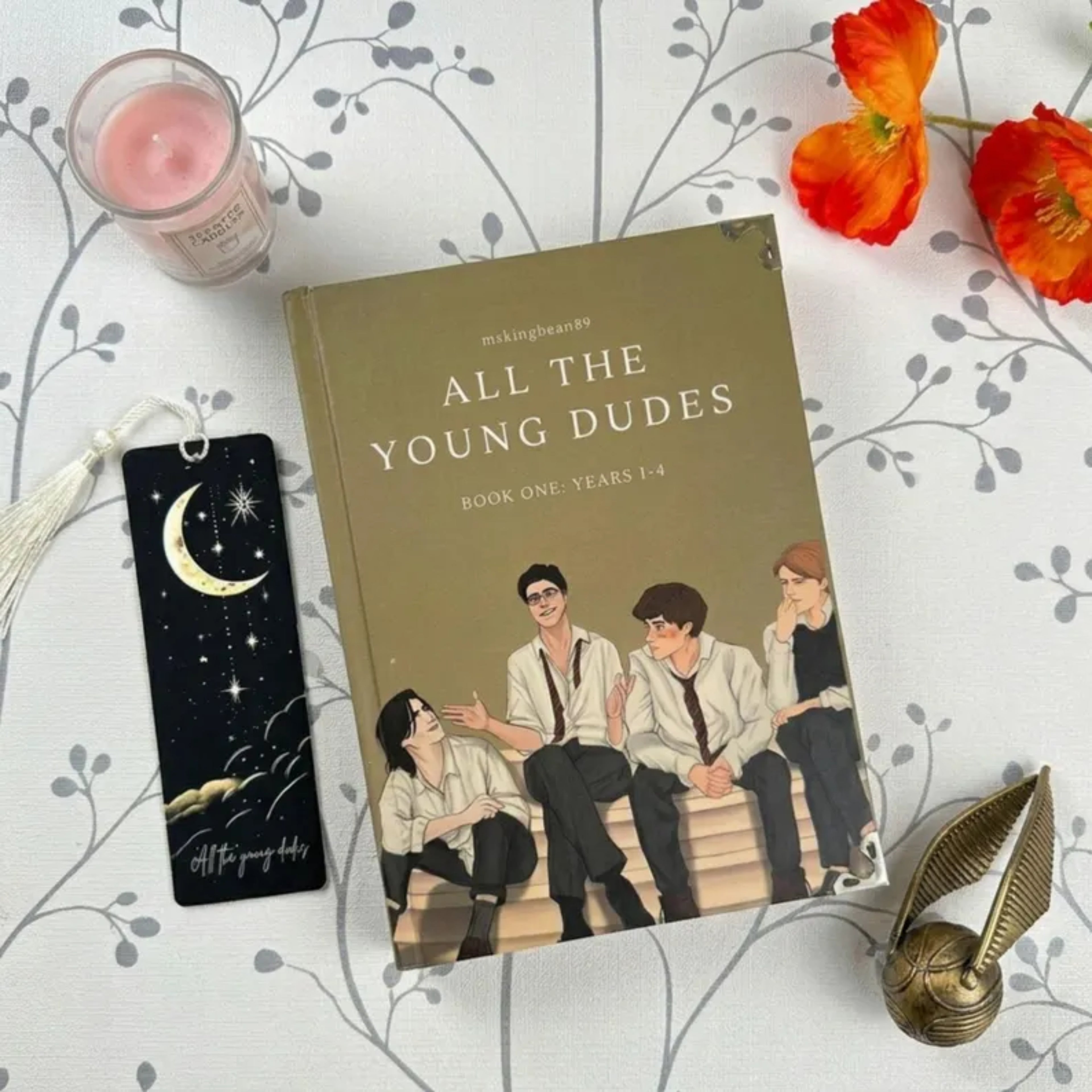 All The Young Dudes Book Set – Hardcover Fanfiction Series Collection, Complete YA School Drama & Romance Bundle, Aesthetic Collector Edition