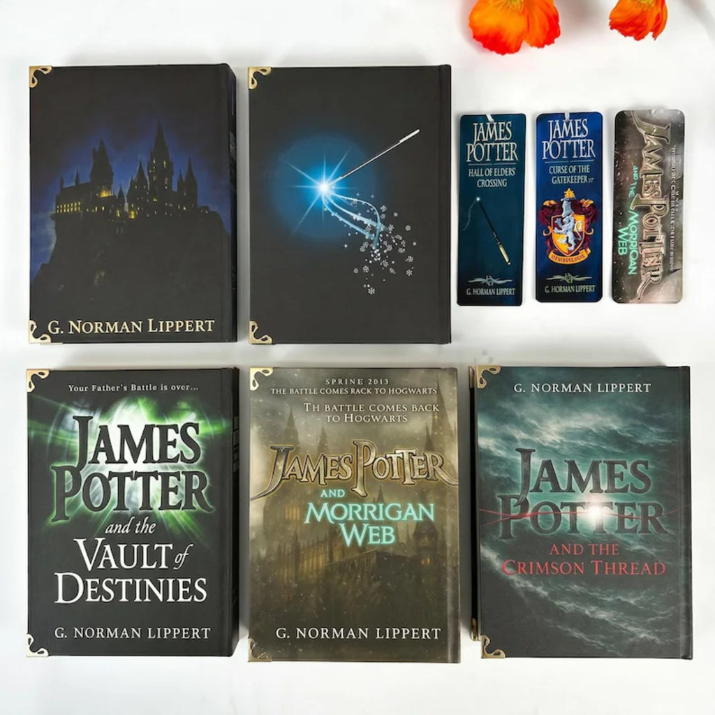 James Potter Fanfiction Hardcover Book Set – Fantasy Adventure Series Collection, Magical Dark Academia Inspired Novel Bundle, Collector Edition Books