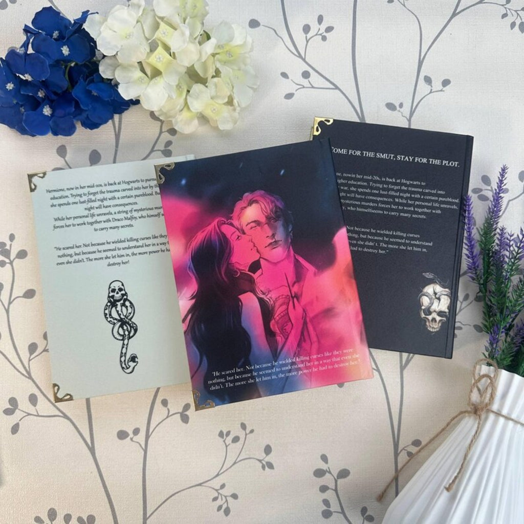 Damaged Goods Hardcover Book – Dark Academia Slytherin Inspired Romance Novel, Emotional Fantasy Couple Story, Aesthetic Collector Edition