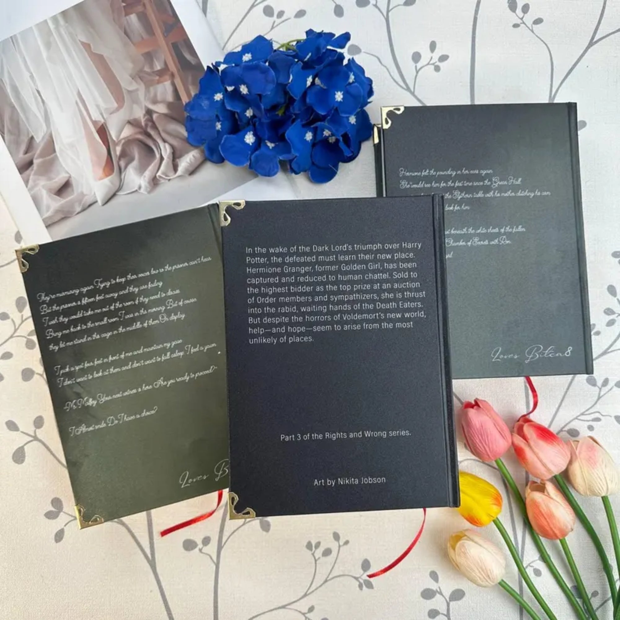 The Right Things to Do & The Auction – Illustrated Hardcover Book Set, Romantic & Dark Fantasy Art