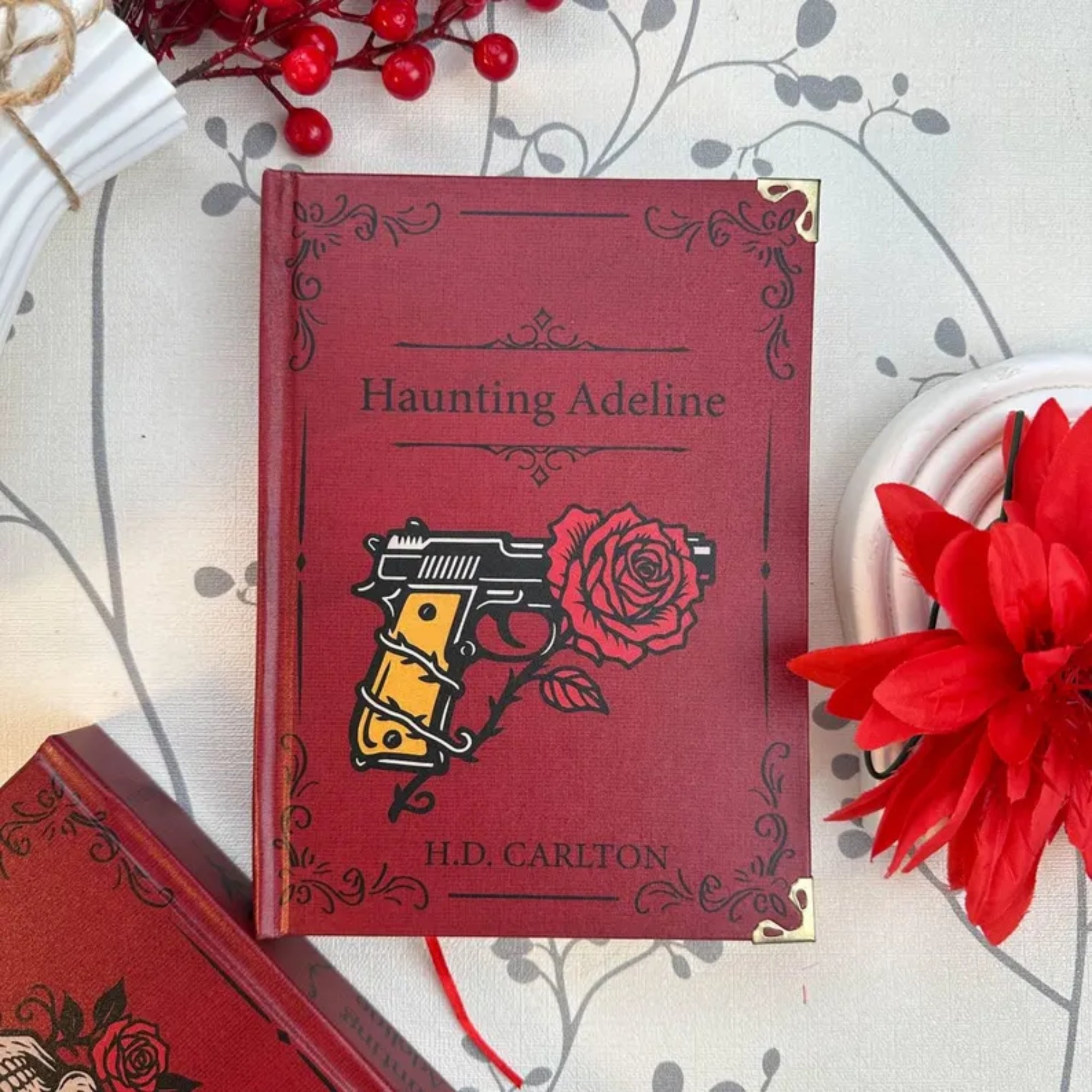 Haunting Adeline Hardcover Journal – Gothic Skull & Rose Cover, Dark Romance Inspired Notebook, Collector’s Edition
