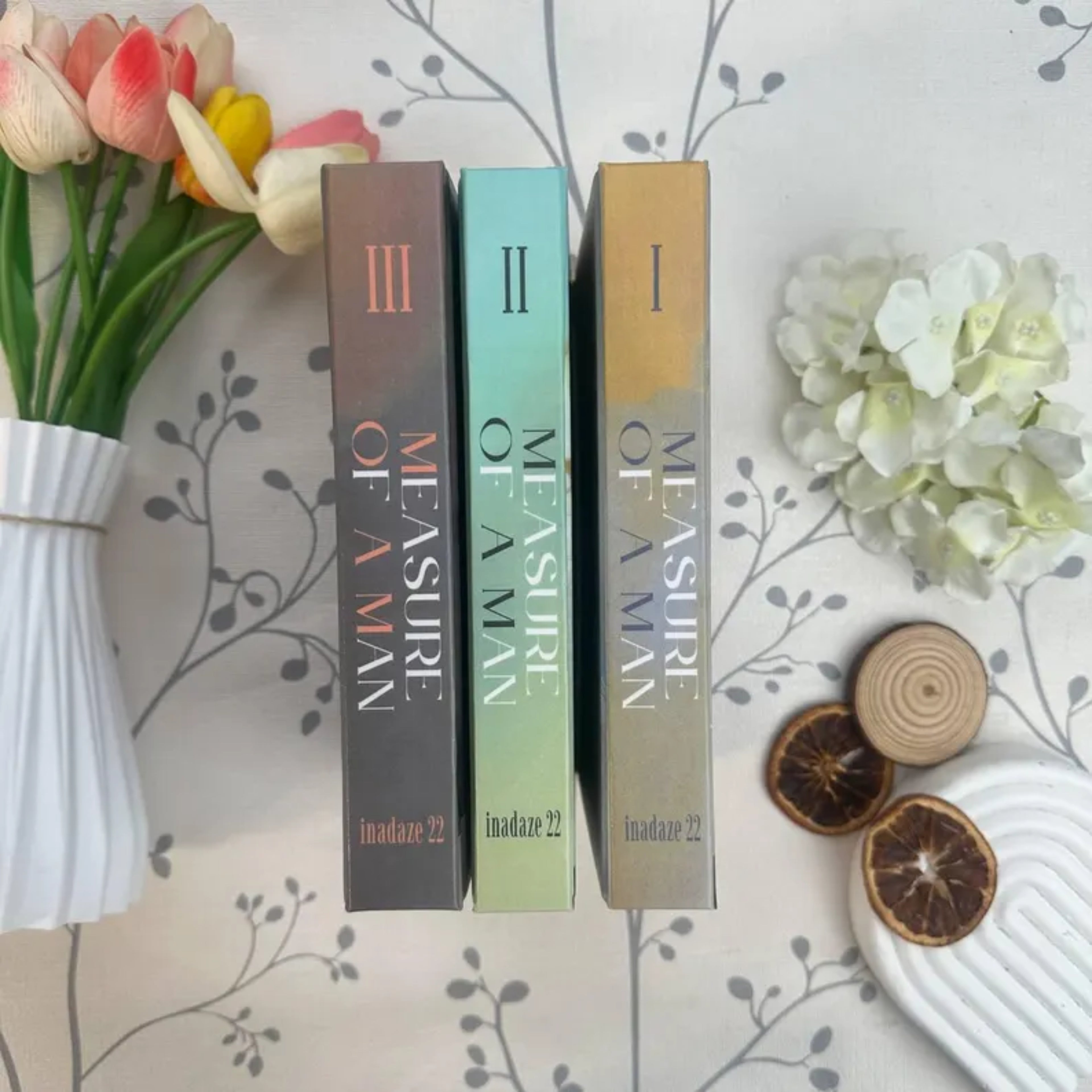 Measure of a Man Book Set – Vol. 1–3 Hardcover Series Collection, Aesthetic YA Romance Drama Fiction Bundle, Collector Edition Novel Set