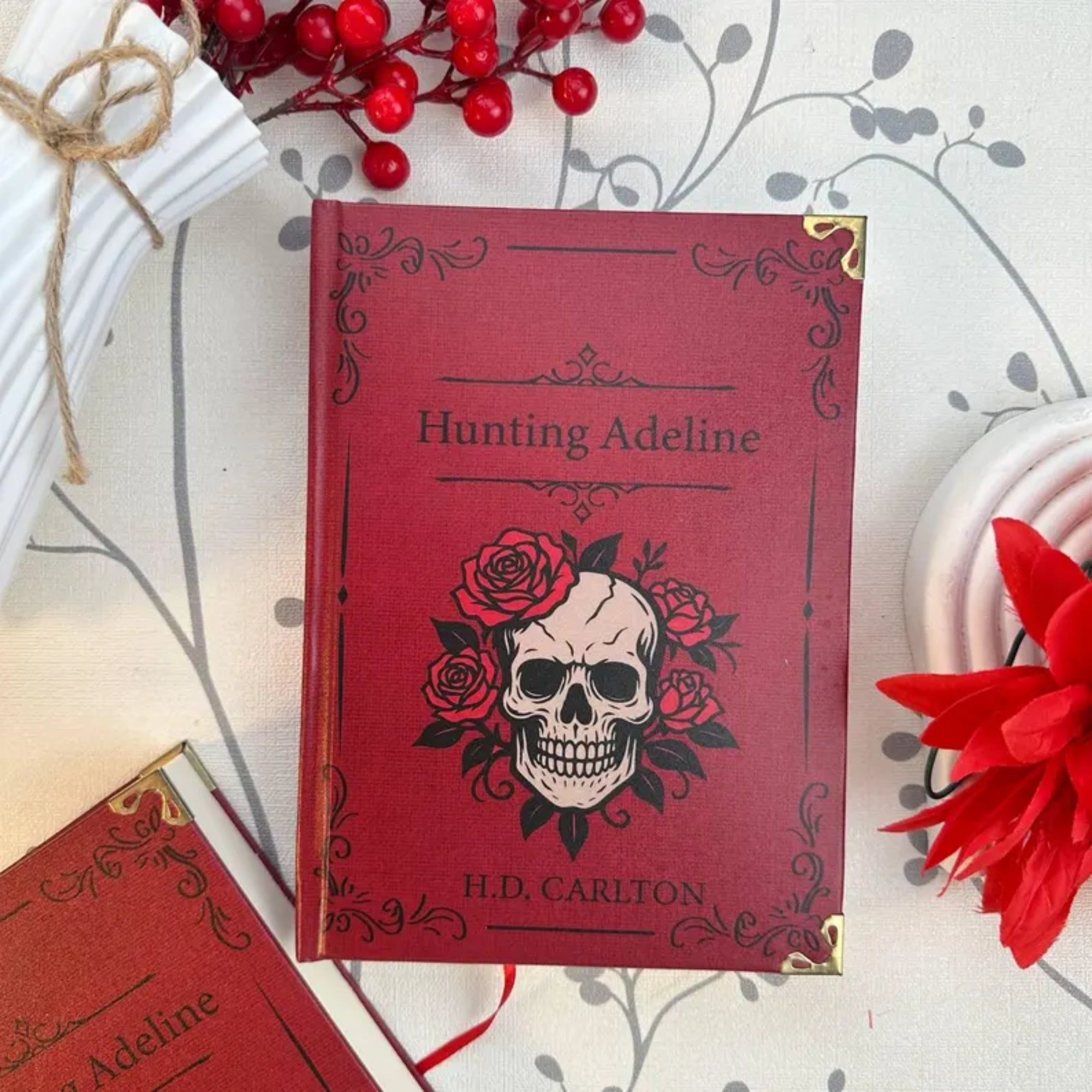 Haunting Adeline Hardcover Journal – Gothic Skull & Rose Cover, Dark Romance Inspired Notebook, Collector’s Edition