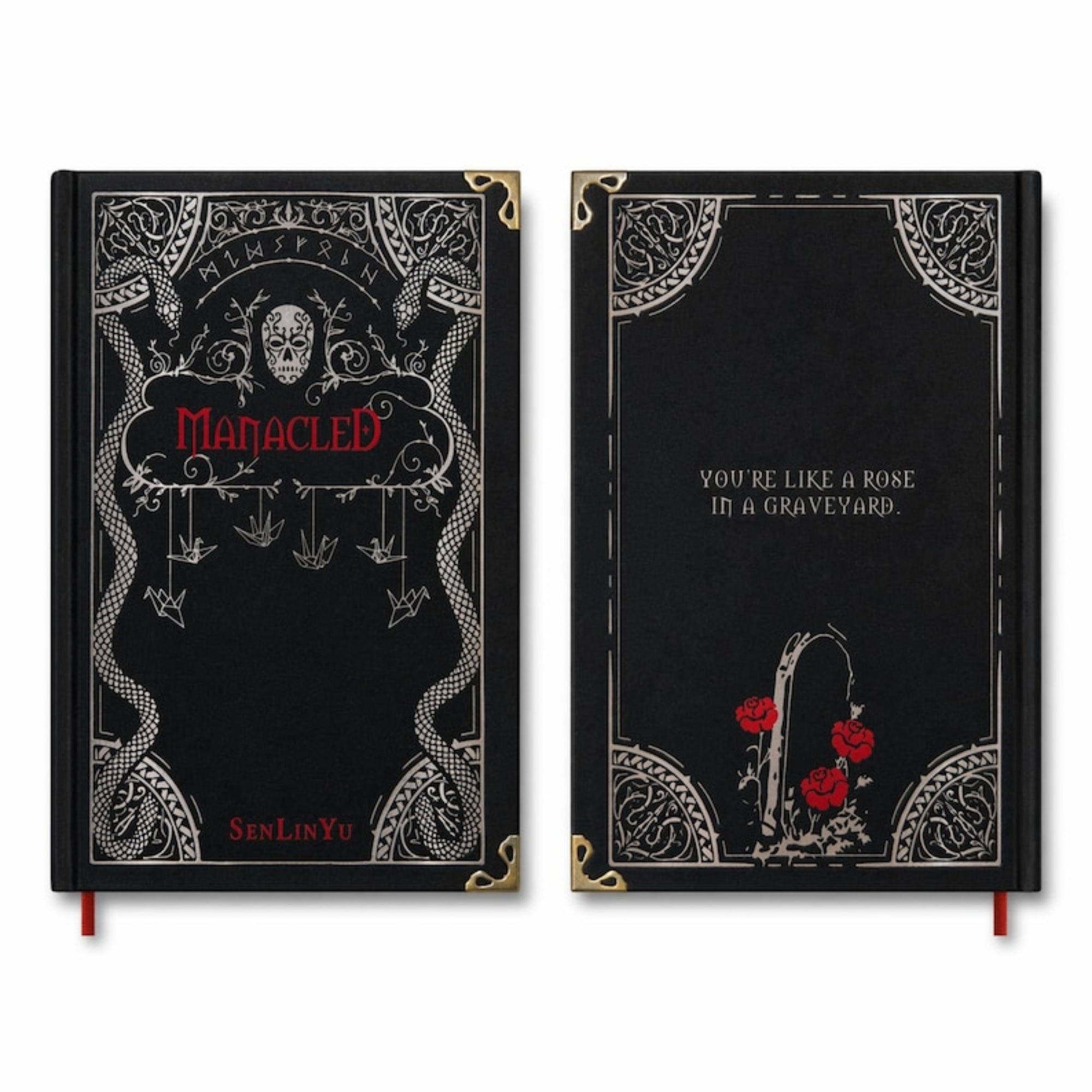 Manacled 3in1 by Shenyulin Hardcover Book – Dark Fantasy Decorative Books with Gothic Cover Art, Collector-Style Bookish Shelf Decor