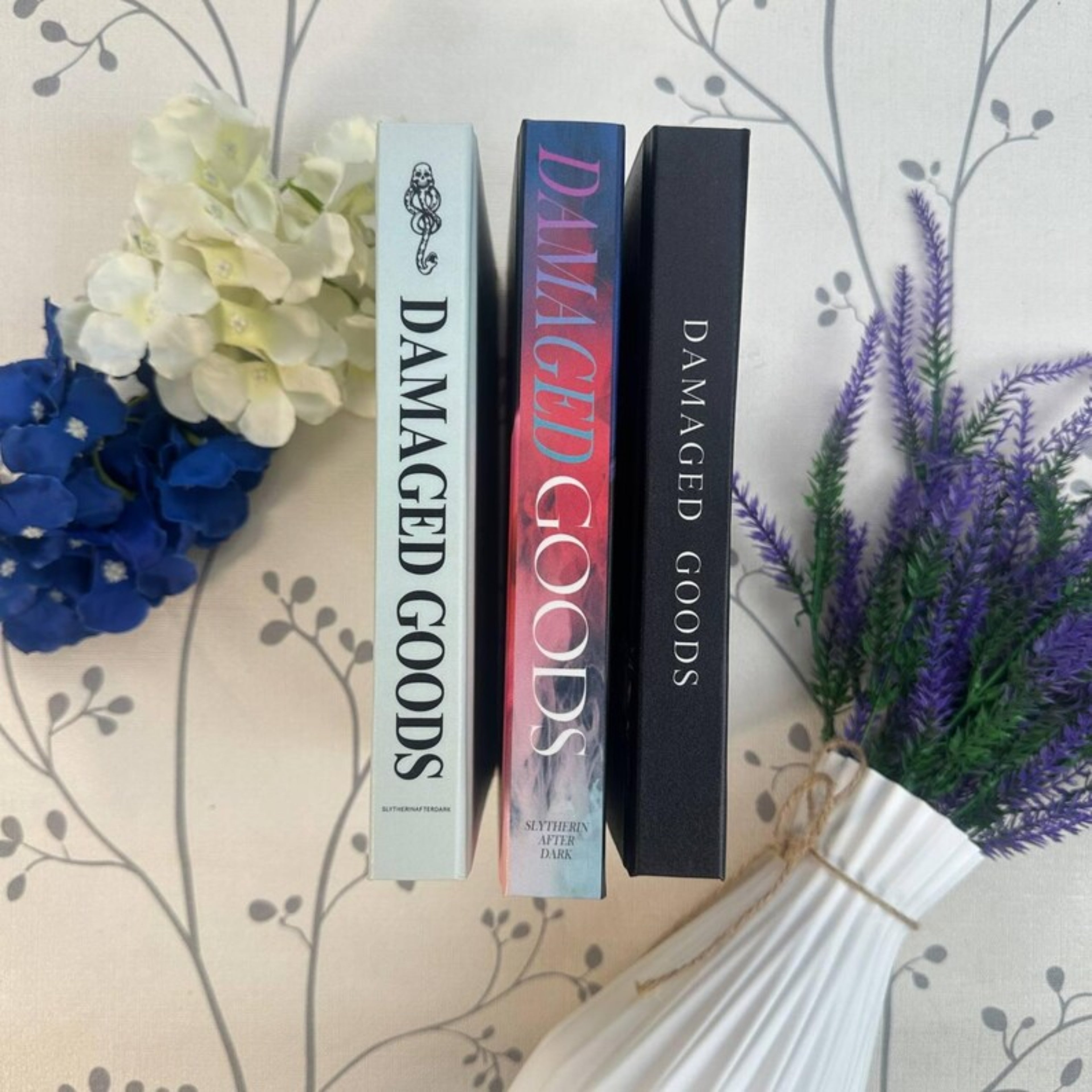 Damaged Goods Hardcover Book – Dark Academia Slytherin Inspired Romance Novel, Emotional Fantasy Couple Story, Aesthetic Collector Edition