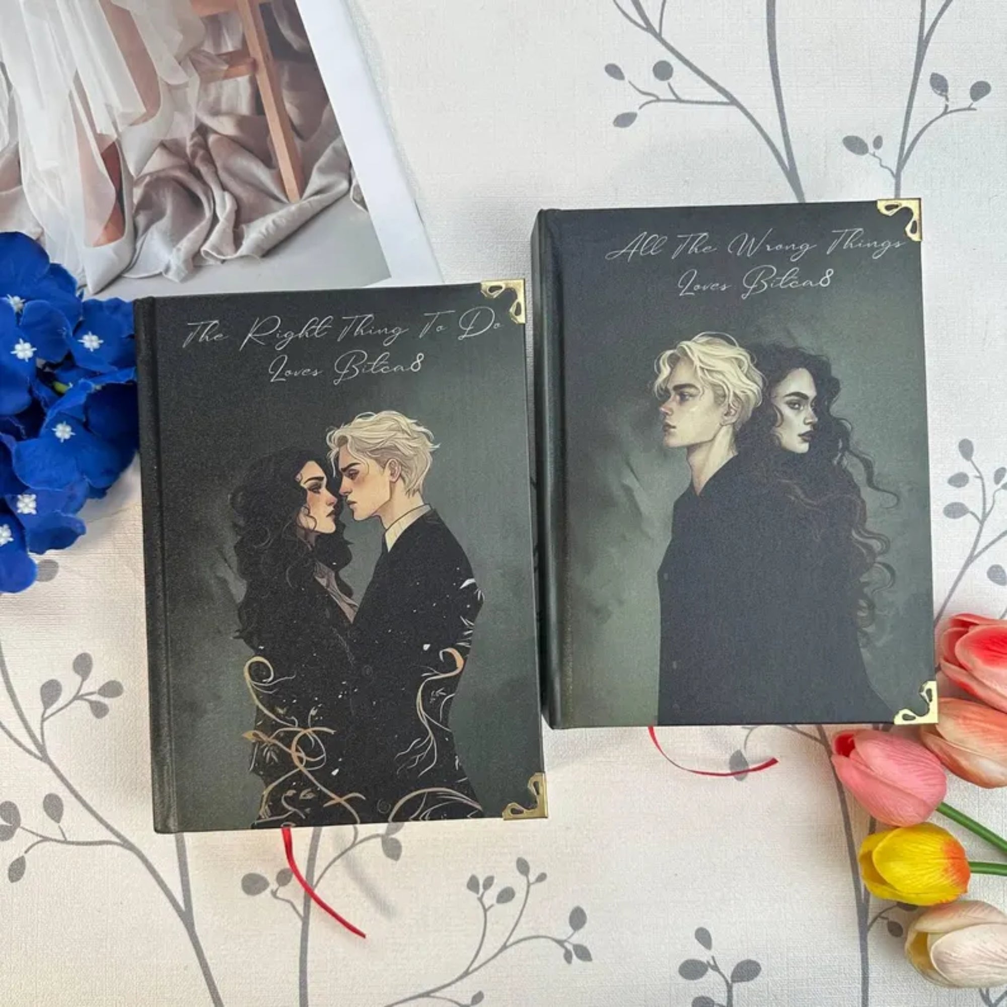 The Right Things to Do & The Auction – Illustrated Hardcover Book Set, Romantic & Dark Fantasy Art