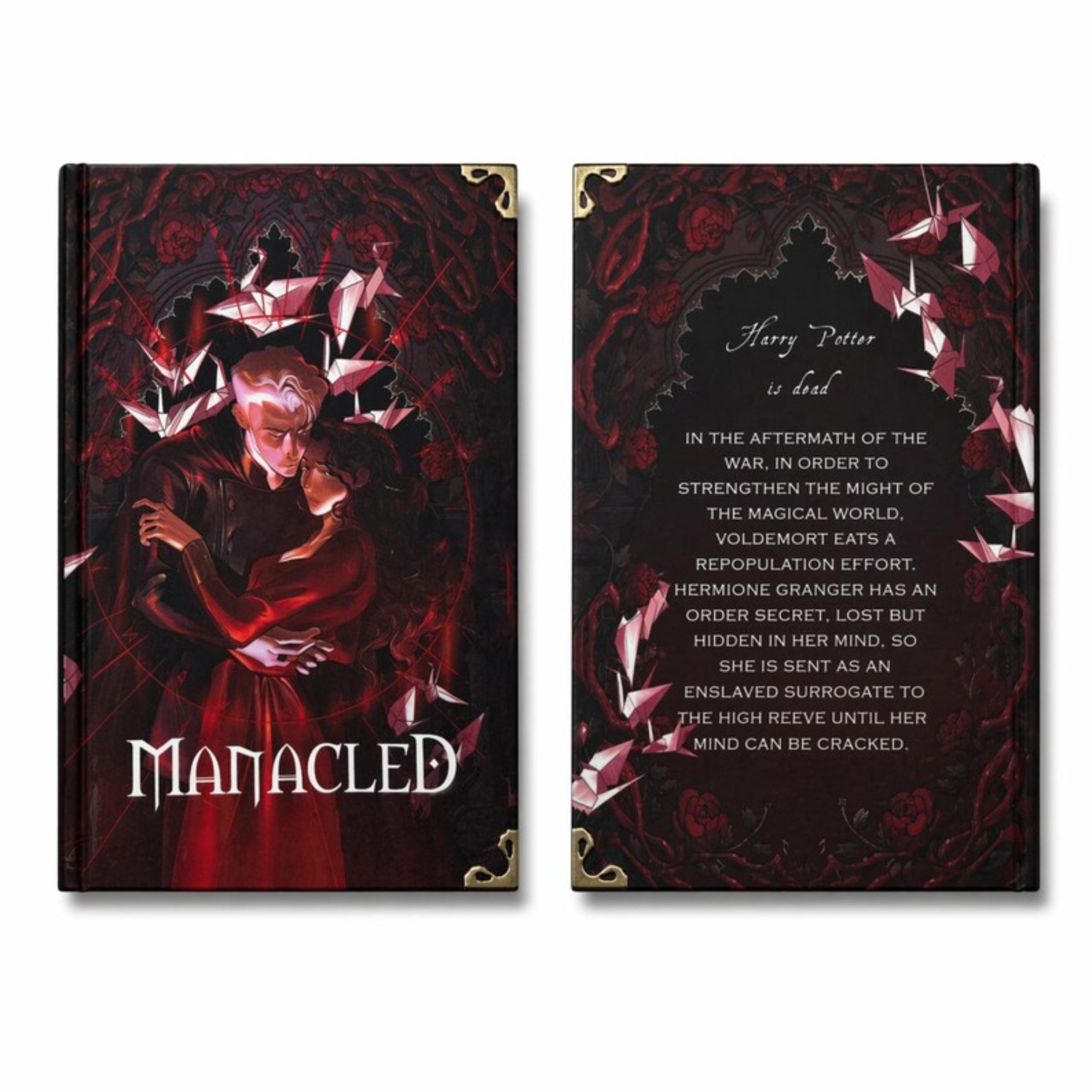 Manacled 3in1 by Shenyulin Hardcover Book – Dark Fantasy Decorative Books with Gothic Cover Art, Collector-Style Bookish Shelf Decor