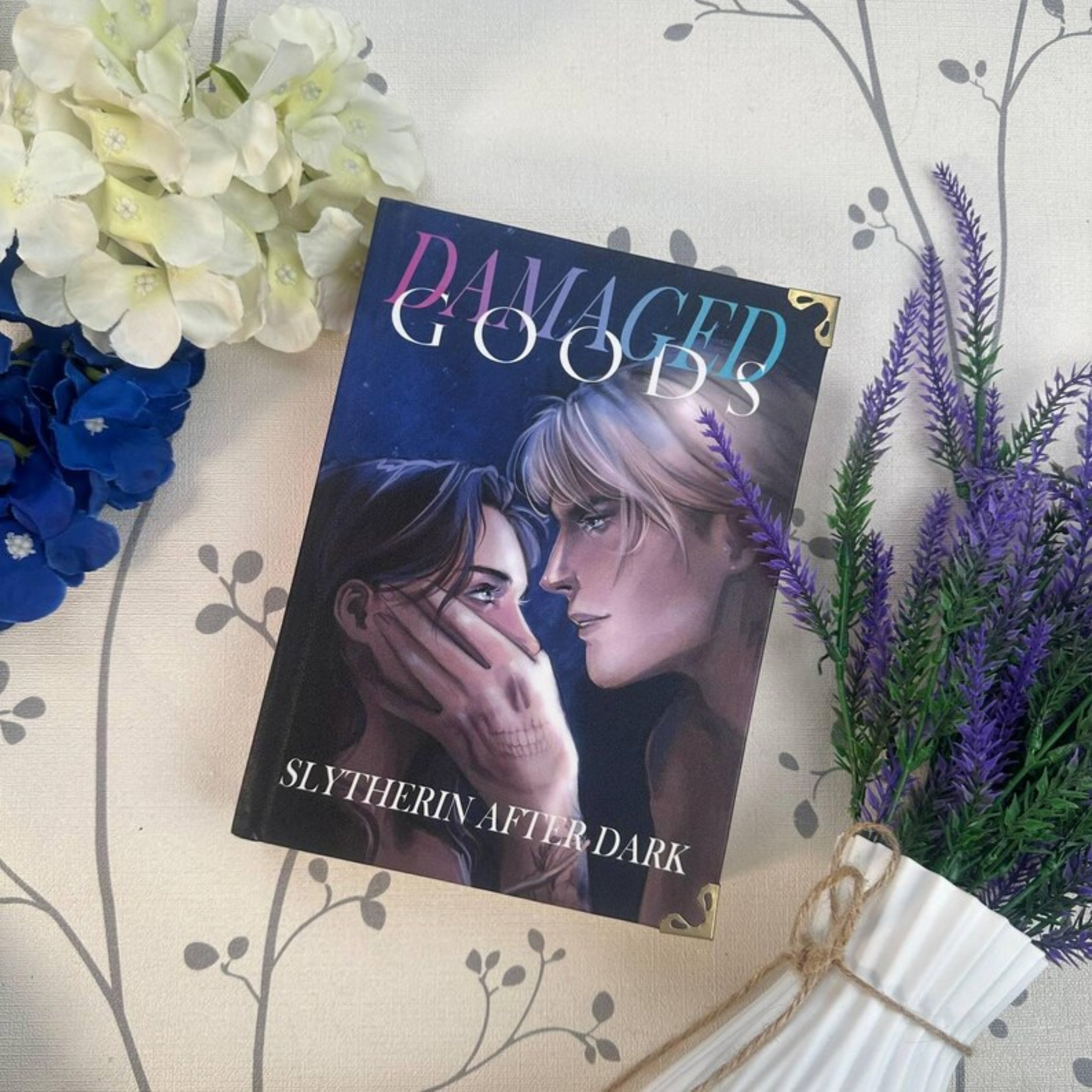 Damaged Goods Hardcover Book – Dark Academia Slytherin Inspired Romance Novel, Emotional Fantasy Couple Story, Aesthetic Collector Edition