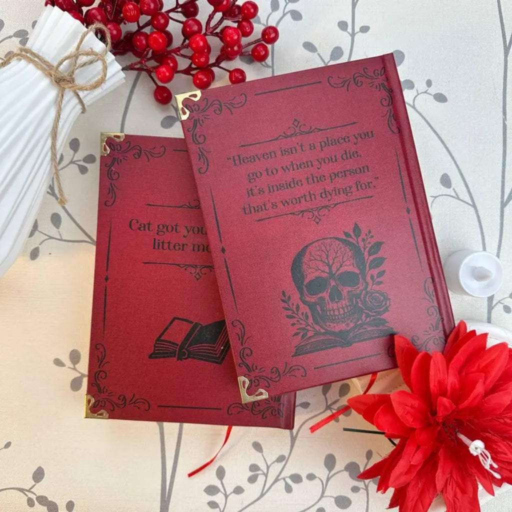 Haunting Adeline Hardcover Journal – Gothic Skull & Rose Cover, Dark Romance Inspired Notebook, Collector’s Edition