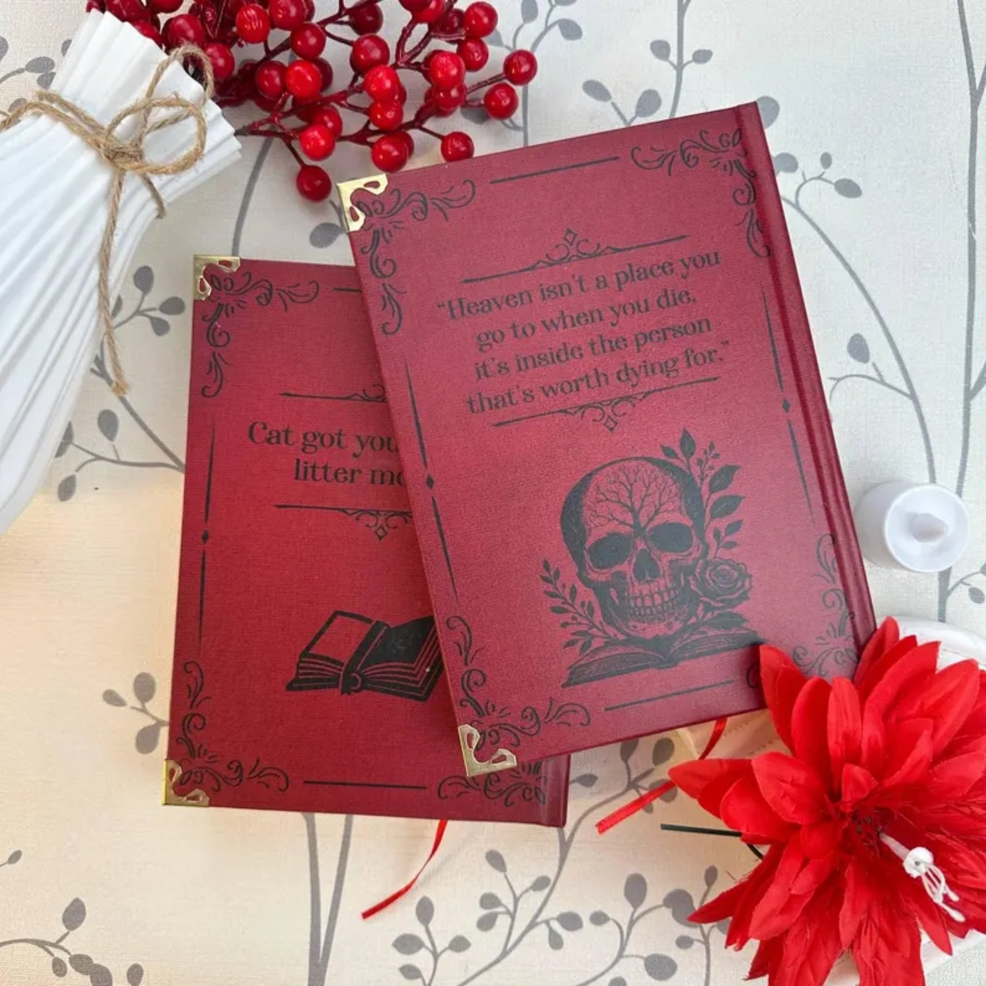 Haunting Adeline Hardcover Journal – Gothic Skull & Rose Cover, Dark Romance Inspired Notebook, Collector’s Edition