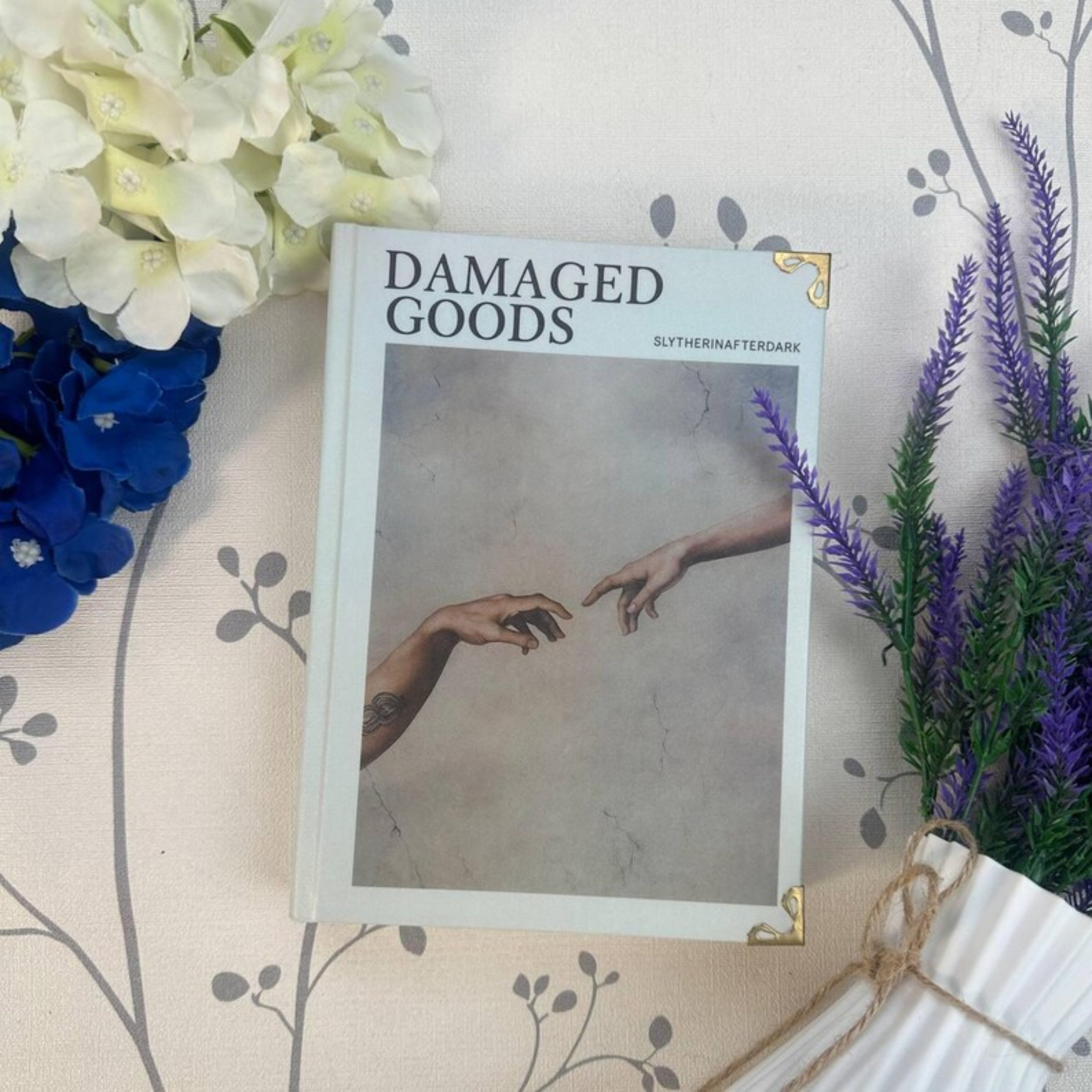 Damaged Goods Hardcover Book – Dark Academia Slytherin Inspired Romance Novel, Emotional Fantasy Couple Story, Aesthetic Collector Edition