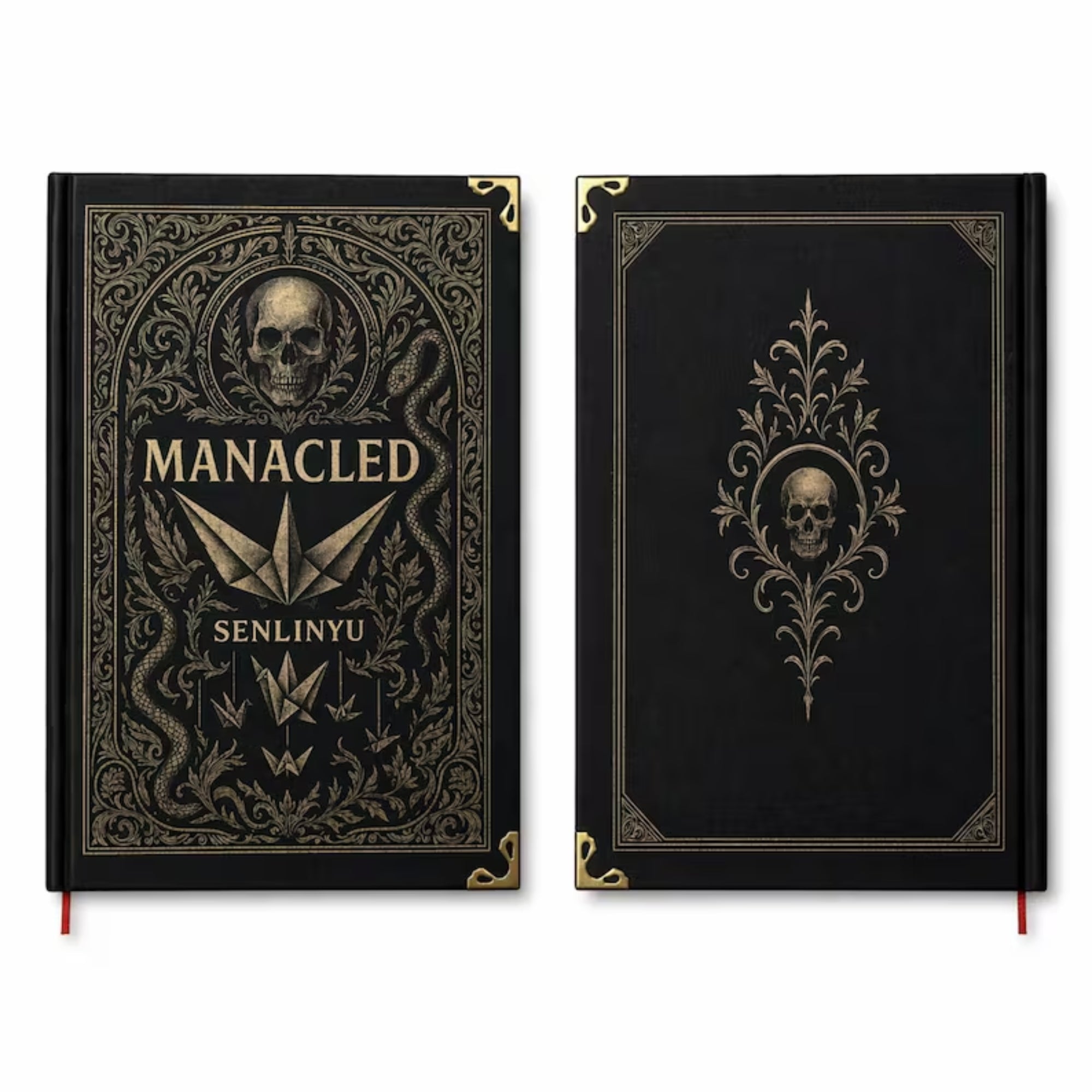 Manacled 3in1 by Shenyulin Hardcover Book – Dark Fantasy Decorative Books with Gothic Cover Art, Collector-Style Bookish Shelf Decor