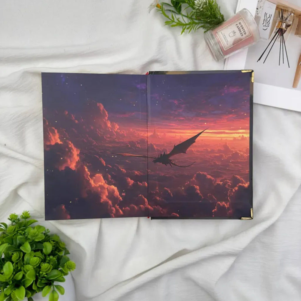 Fourth Wing Inspired Hardcover Book Set – Dragon Fantasy Decorative Books with Xaden POV Cover Art, Aesthetic Collector-Style Shelf Decor