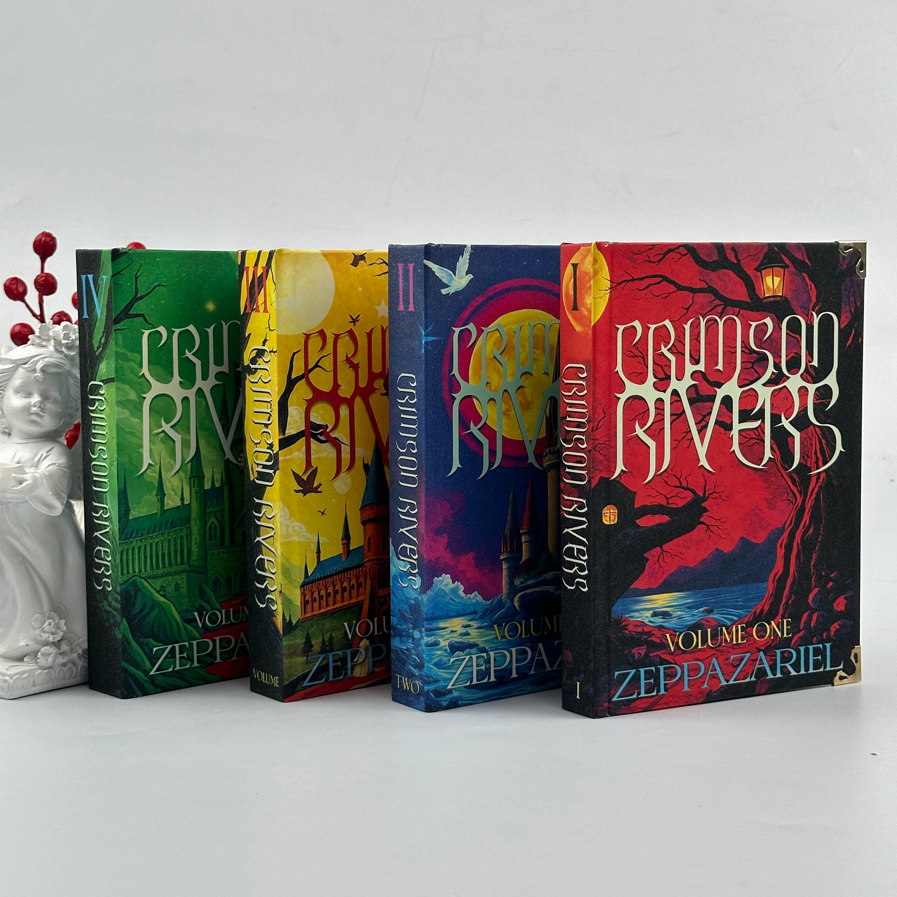 Crimson Rivers Fantasy Book Set – Complete Illustrated Collection by Zeppazariel
