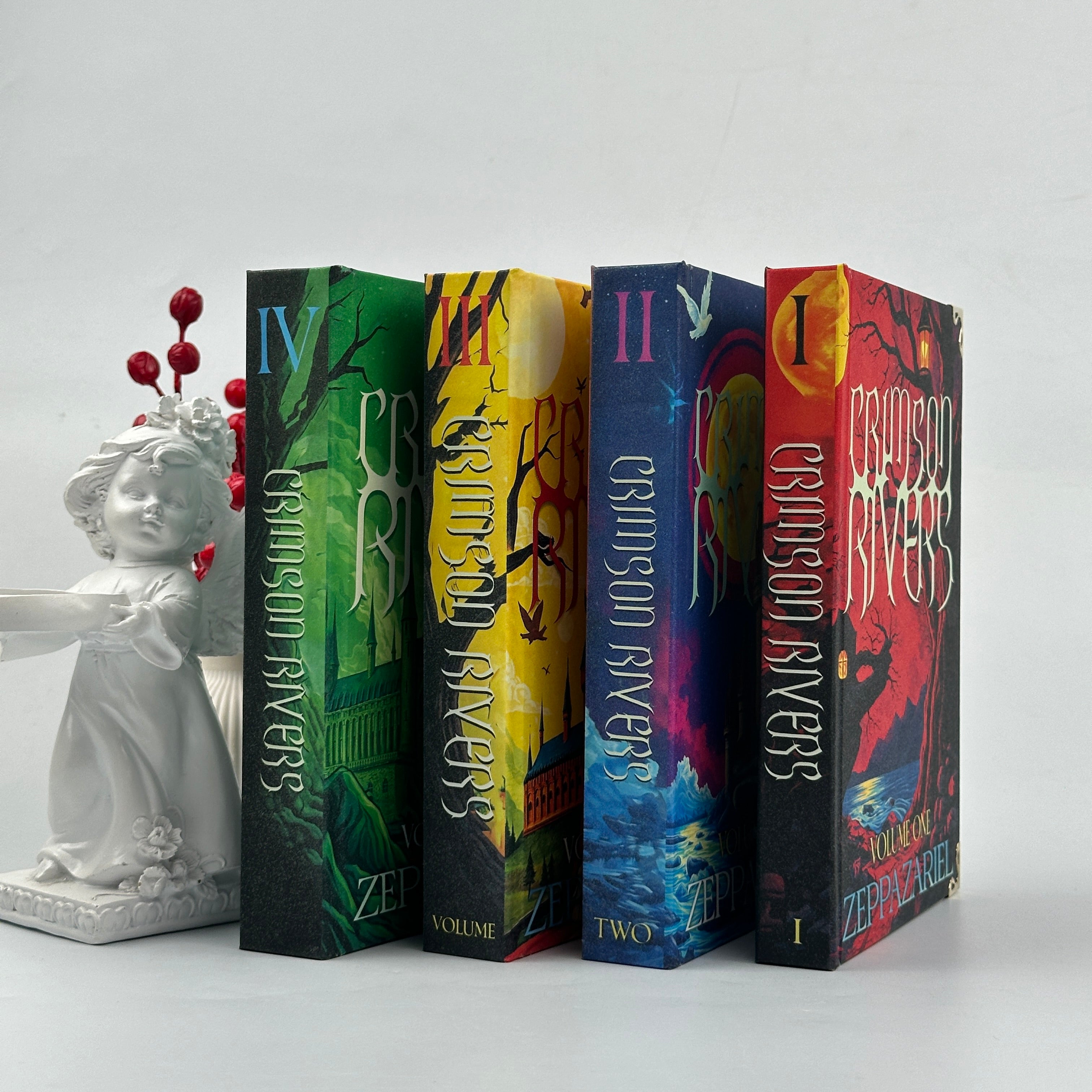 Crimson Rivers Fantasy Book Set – Complete Illustrated Collection by Zeppazariel