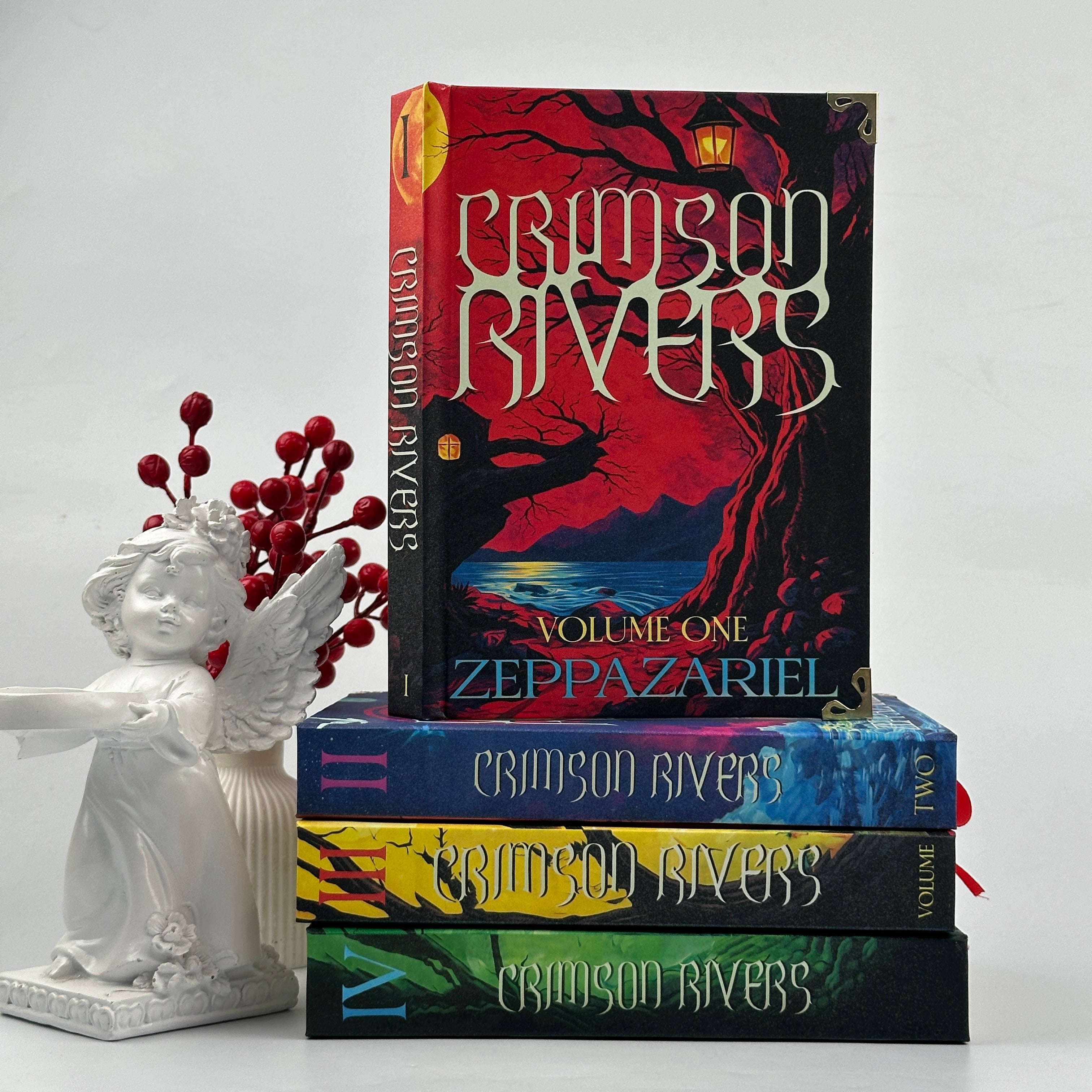 Crimson Rivers Fantasy Book Set – Complete Illustrated Collection by Zeppazariel