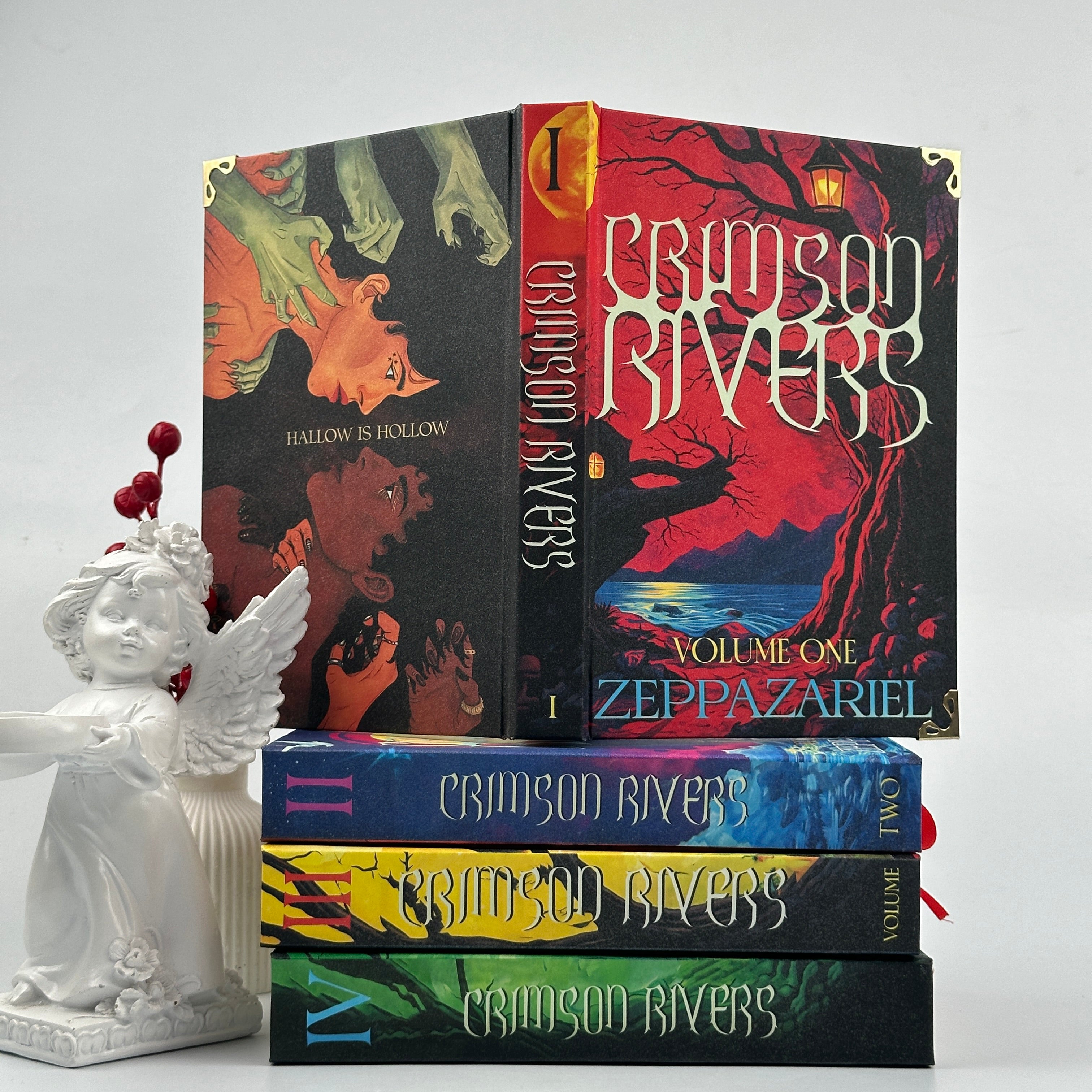 Crimson Rivers Fantasy Book Set – Complete Illustrated Collection by Zeppazariel