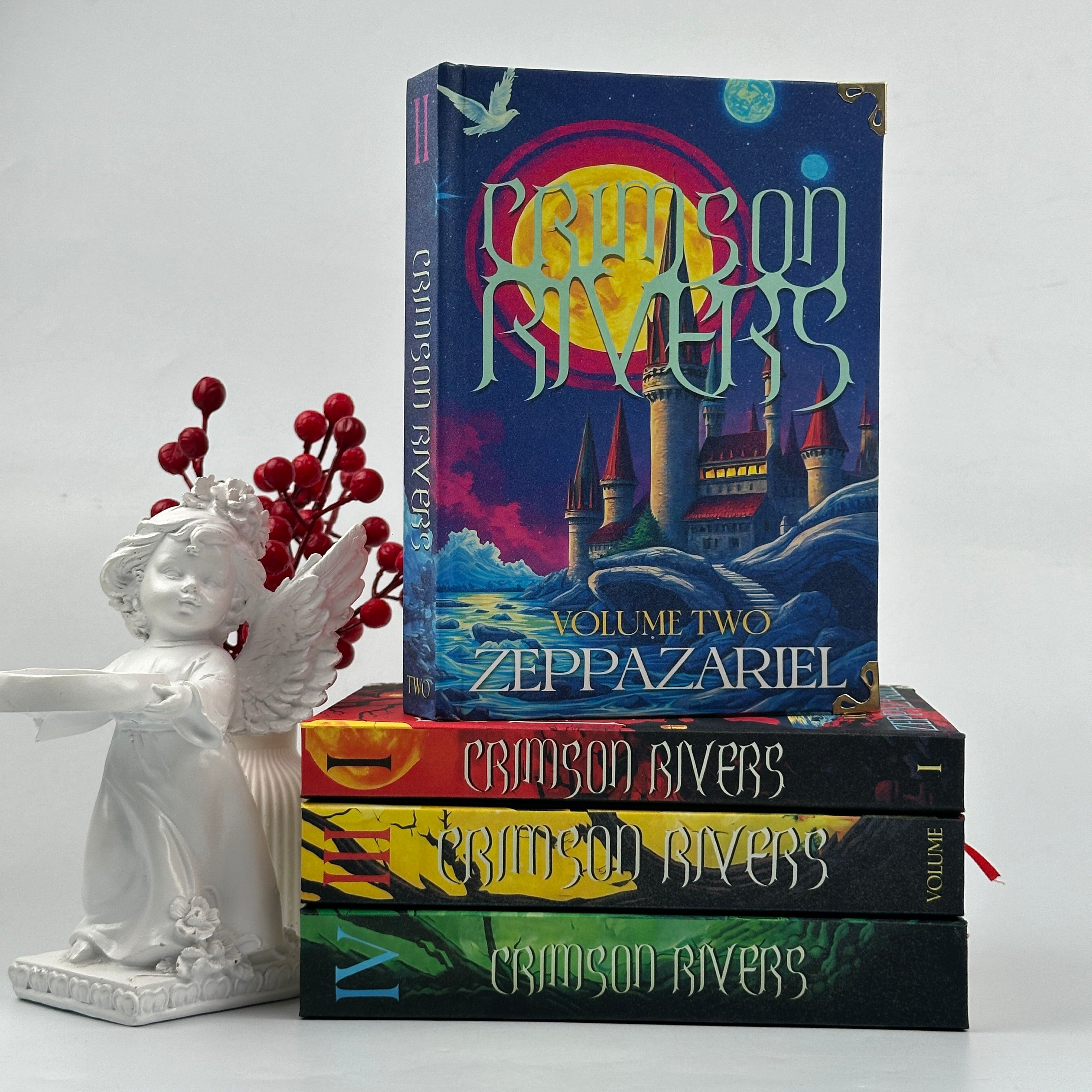 Crimson Rivers Fantasy Book Set – Complete Illustrated Collection by Zeppazariel