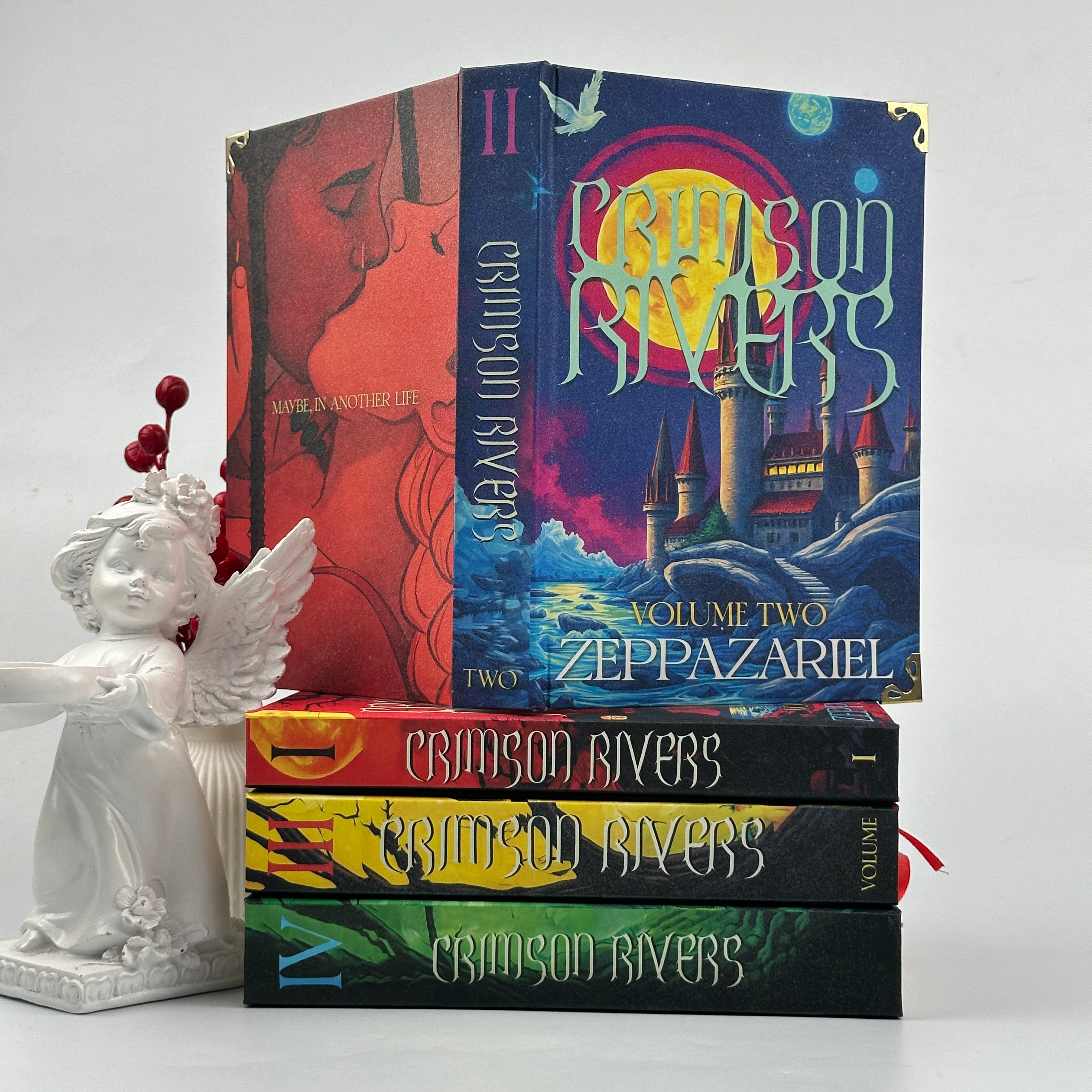 Crimson Rivers Fantasy Book Set – Complete Illustrated Collection by Zeppazariel