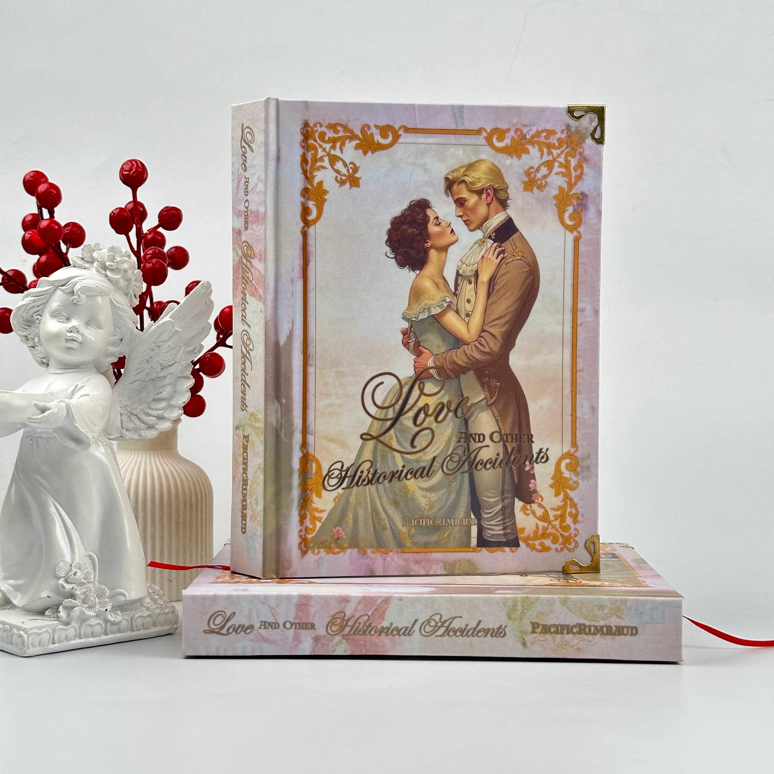 Love and Other Historical Accidents Inspired Hardcover Book – Romantic Regency Decorative Book with Vintage Couple Cover Art
