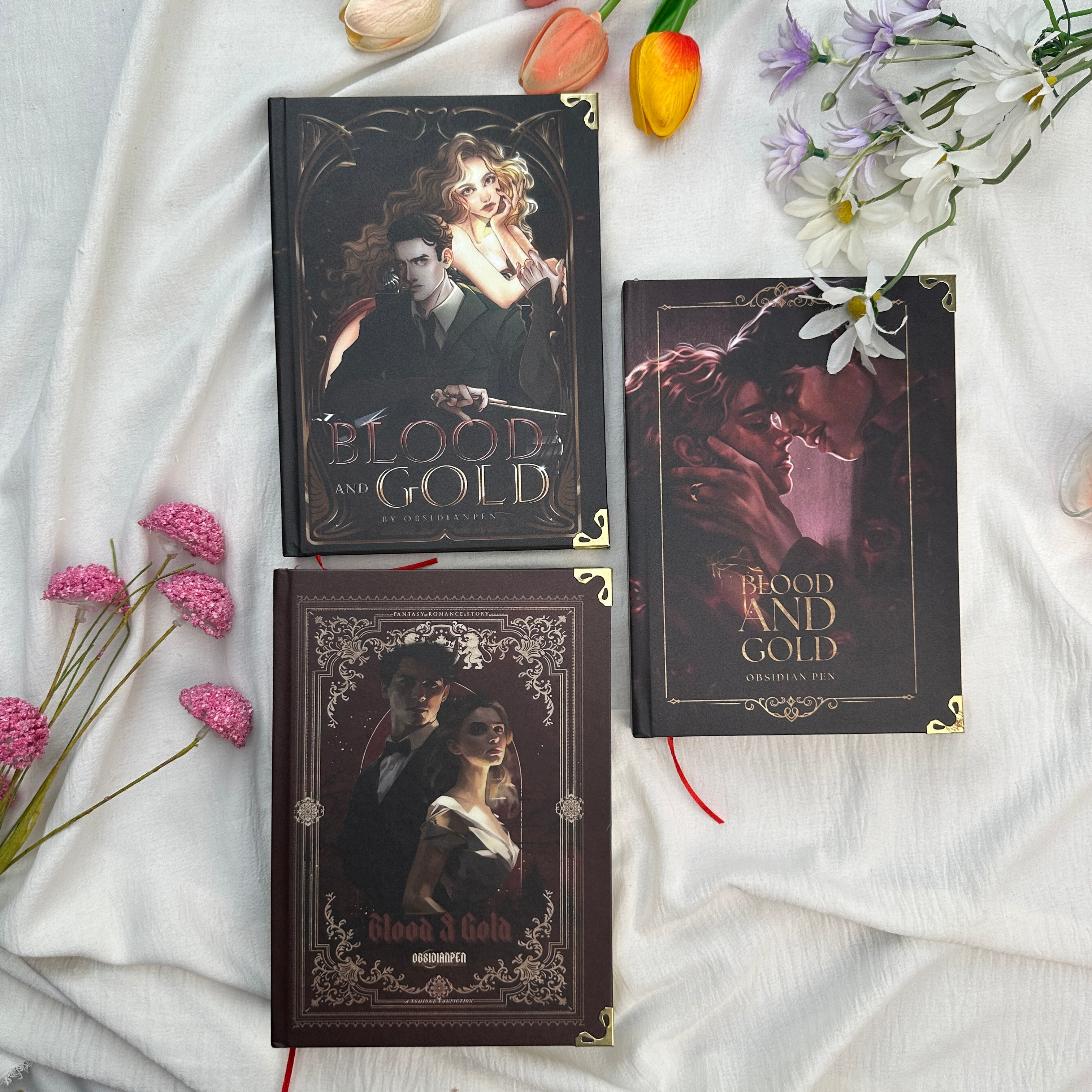 Blood and Gold Hardcover Book Set – Dark Fantasy Romance Collection, Gothic Aesthetic Couple Novel, Collector Edition Hardcover Series
