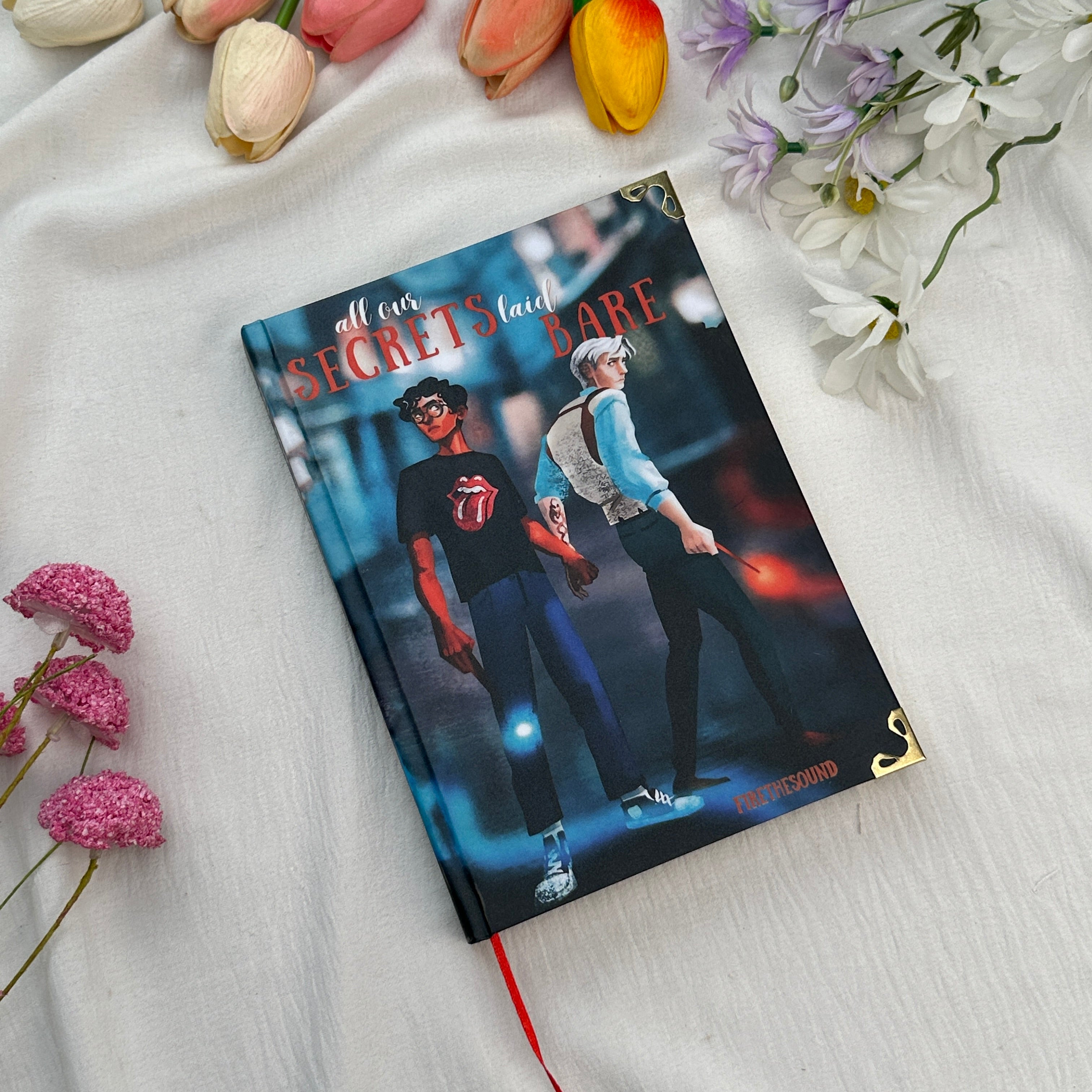 All Our Secrets Laid Bare Hardcover Book – Dark Academia YA Romance Novel, Emotional LGBTQ+ Inspired Fiction Collectible Edition