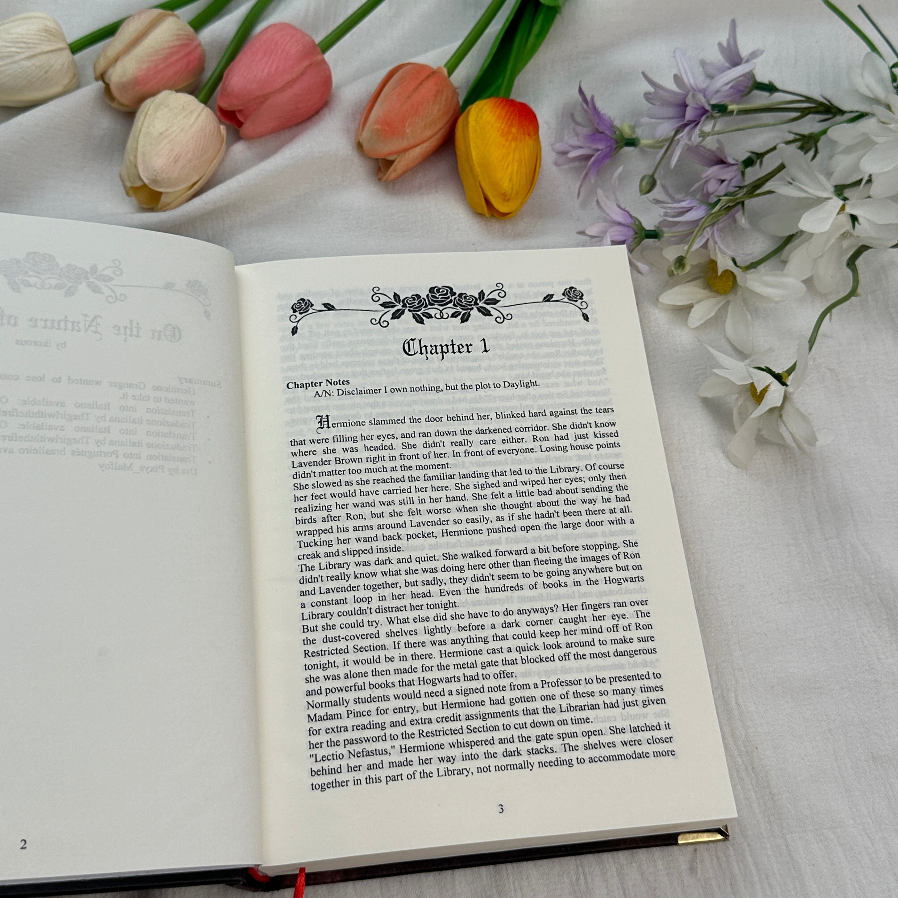 On the Nature of Daylight Hardcover Book – Romantic Fantasy Love Story Novel, Emotional Couple Romance Fiction Collectible Edition