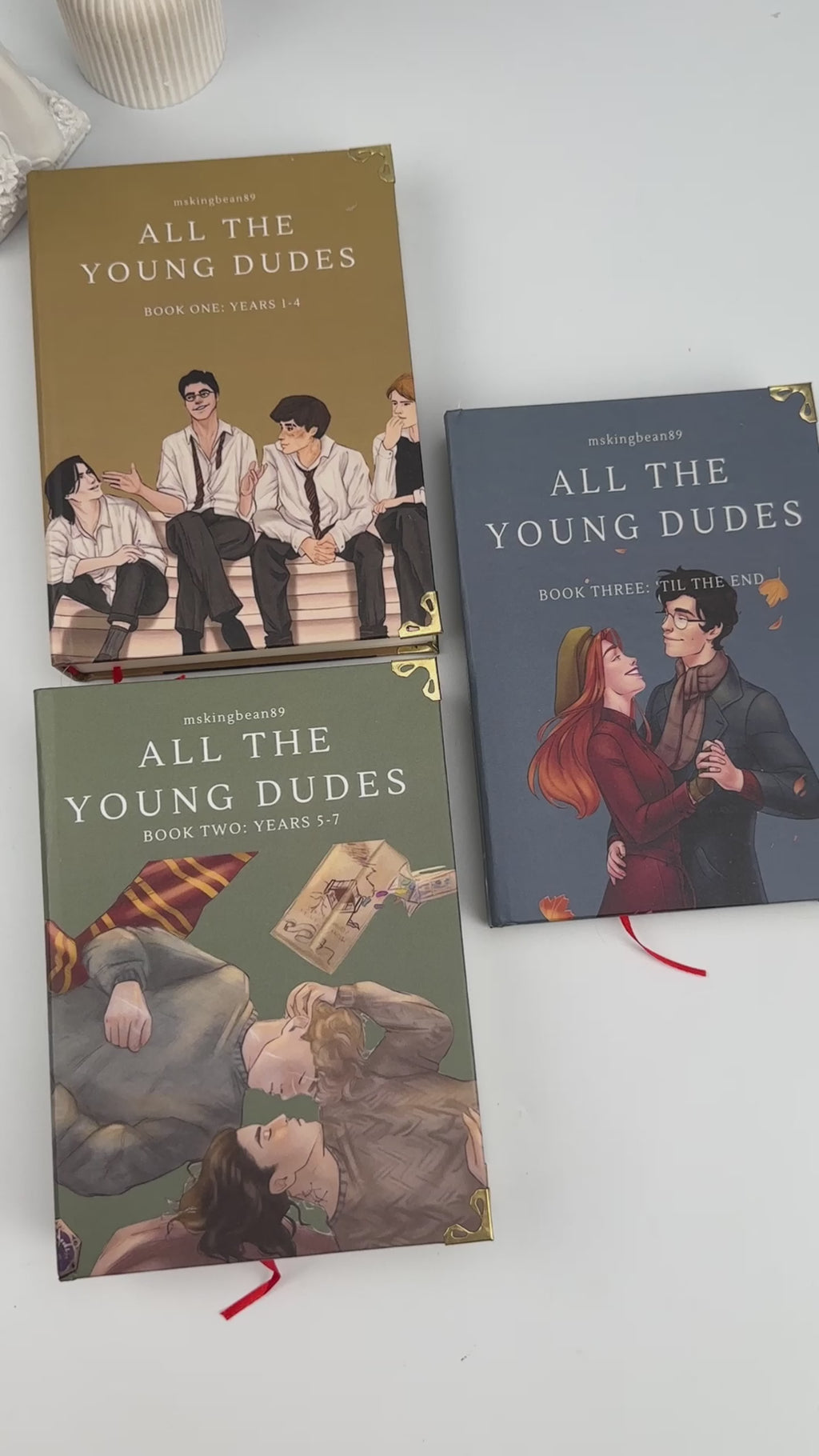 All the Young Dudes Book Series Complete Set | Harry Potter Inspired Fanfiction Romance Hardcover Collection