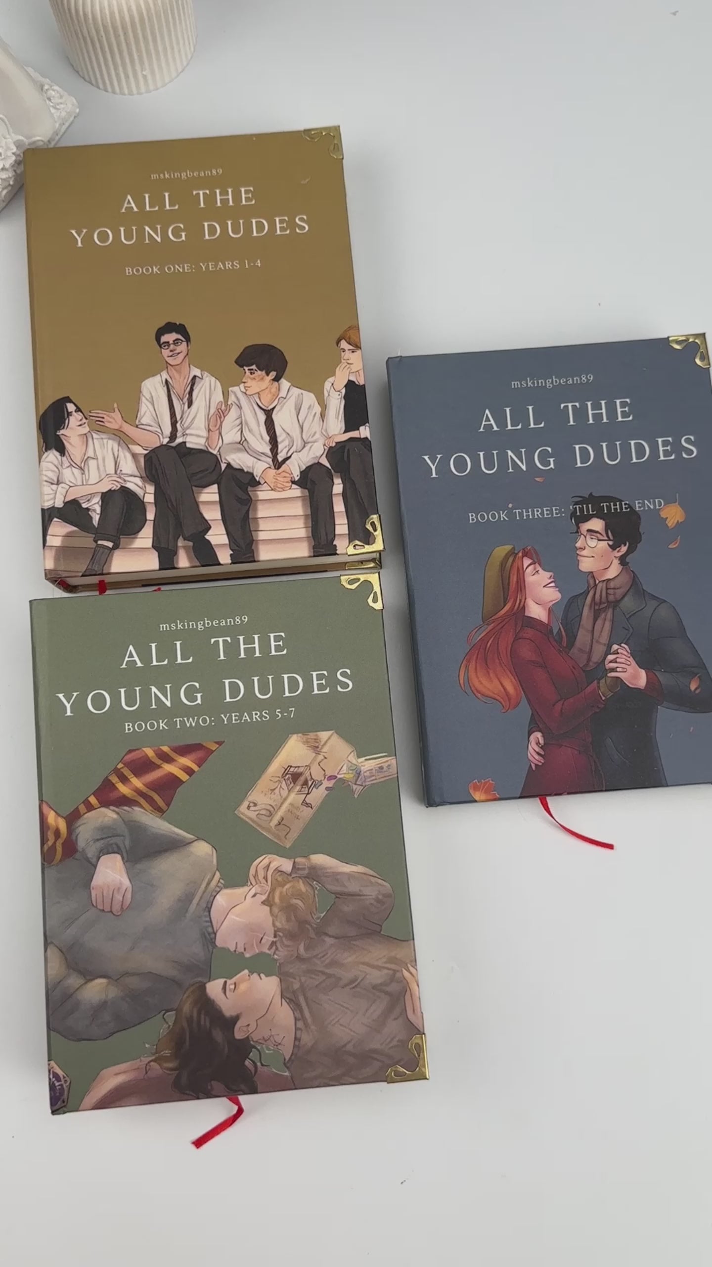 All the Young Dudes Book Series Complete Set | Harry Potter Inspired Fanfiction Romance Hardcover Collection